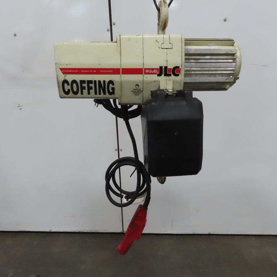 Coffing JLC0232-1-10 Electric Chain Hoist 1/8 Ton 32FPM 10' Lift 115/230 1Ph