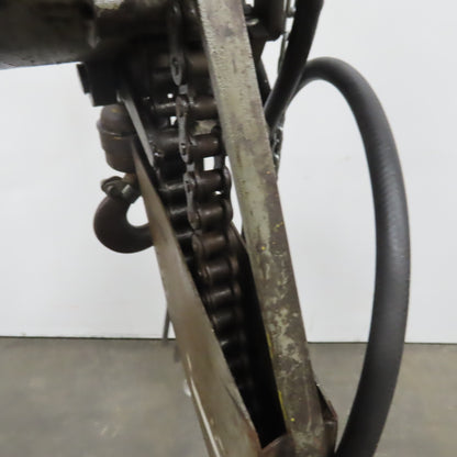 Ingersoll Rand LC7 Pneumatic Air Bloc Chain Hoist 700 Lb Capacity 9' Lift 10FPM
