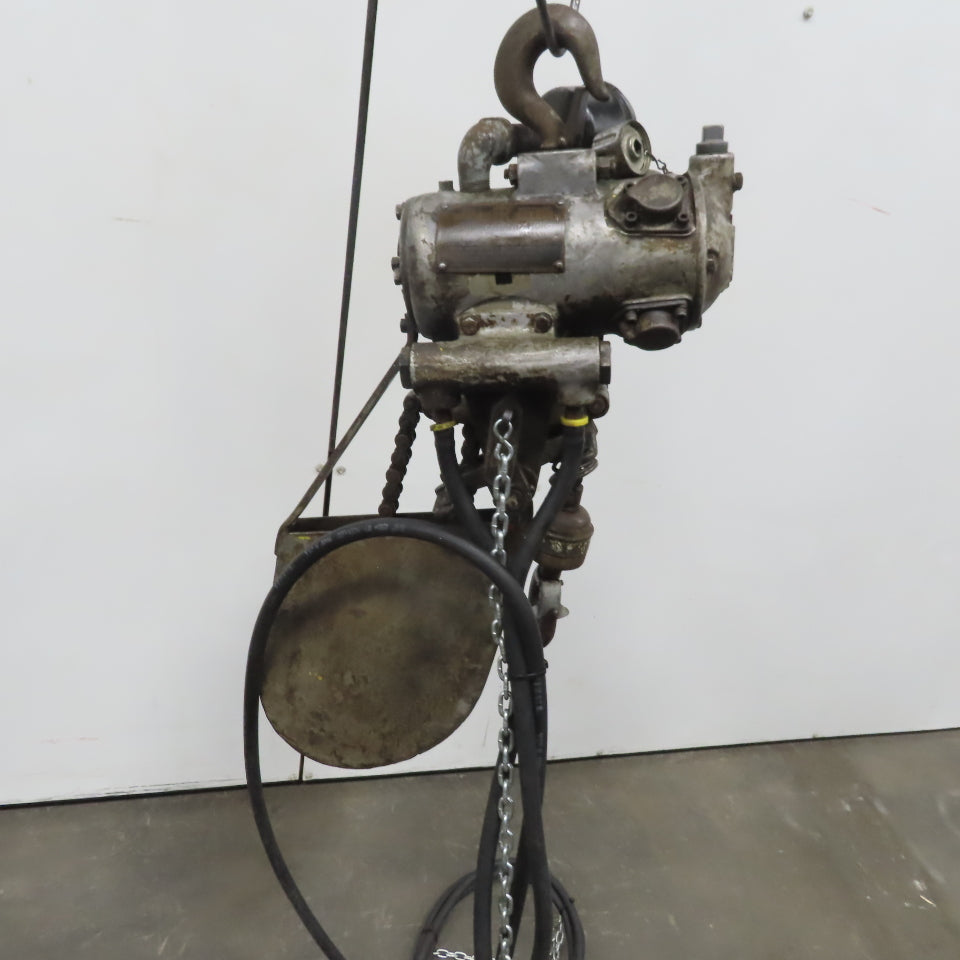 Ingersoll Rand LC7 Pneumatic Air Bloc Chain Hoist 700 Lb Capacity 9' Lift 10FPM
