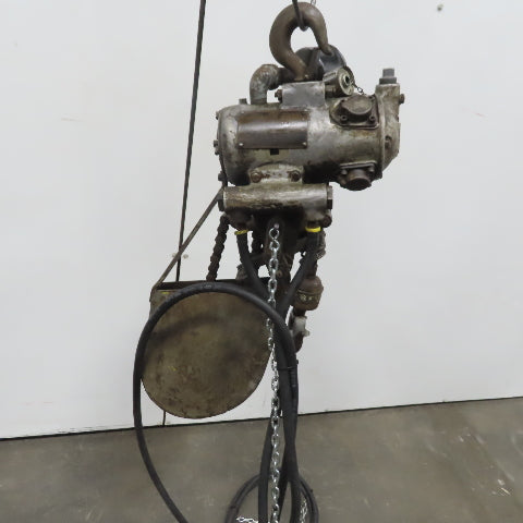 Ingersoll Rand LC7 Pneumatic Air Bloc Chain Hoist 700 Lb Capacity 9' Lift 10FPM