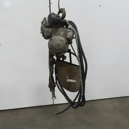 Ingersoll Rand LC7 Pneumatic Air Bloc Chain Hoist 700 Lb Capacity 9' Lift 10FPM