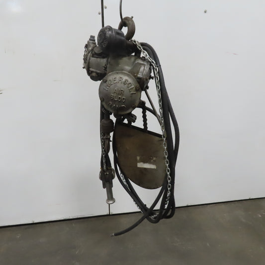 Ingersoll Rand LC7 Pneumatic Air Bloc Chain Hoist 700 Lb Capacity 9' Lift 10FPM