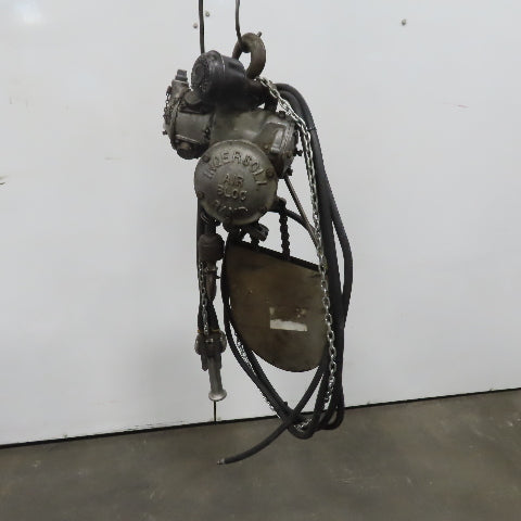 Ingersoll Rand LC7 Pneumatic Air Bloc Chain Hoist 700 Lb Capacity 9' Lift 10FPM