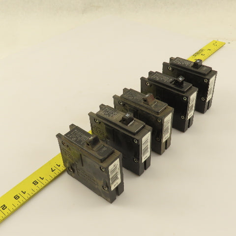 Cutler Hammer BR120 20 Amp Plug On Circuit Breaker 120/240VAC 1 Pole Lot Of 5