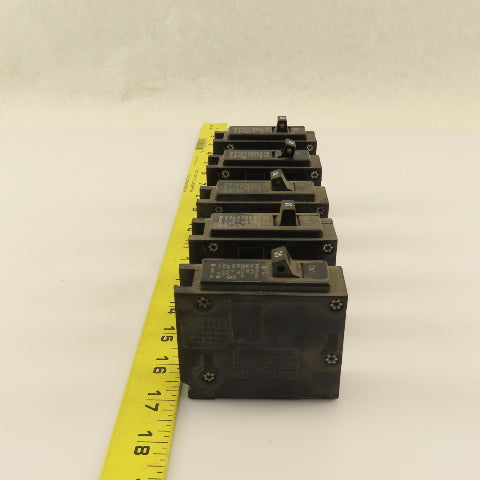 Cutler Hammer BR120 20 Amp Plug On Circuit Breaker 120/240VAC 1 Pole Lot Of 5