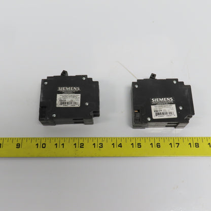 Siemens Q1515 15 Amp Dual Circuit Breaker Type QT 120/240VAC Lot Of 2