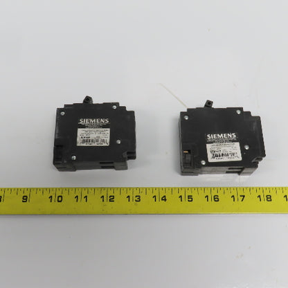 Siemens Q1515 15 Amp Dual Circuit Breaker Type QT 120/240VAC Lot Of 2