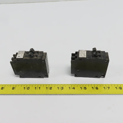 Siemens Q1515 15 Amp Dual Circuit Breaker Type QT 120/240VAC Lot Of 2