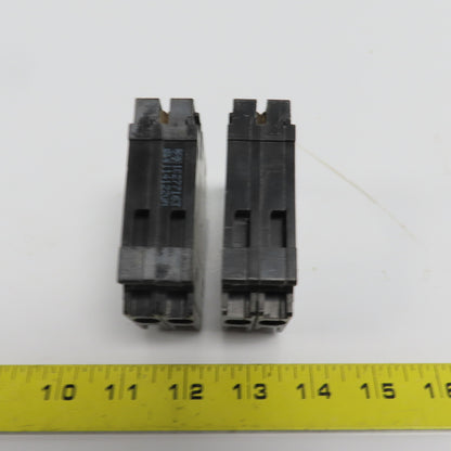 Siemens Q1515 15 Amp Dual Circuit Breaker Type QT 120/240VAC Lot Of 2