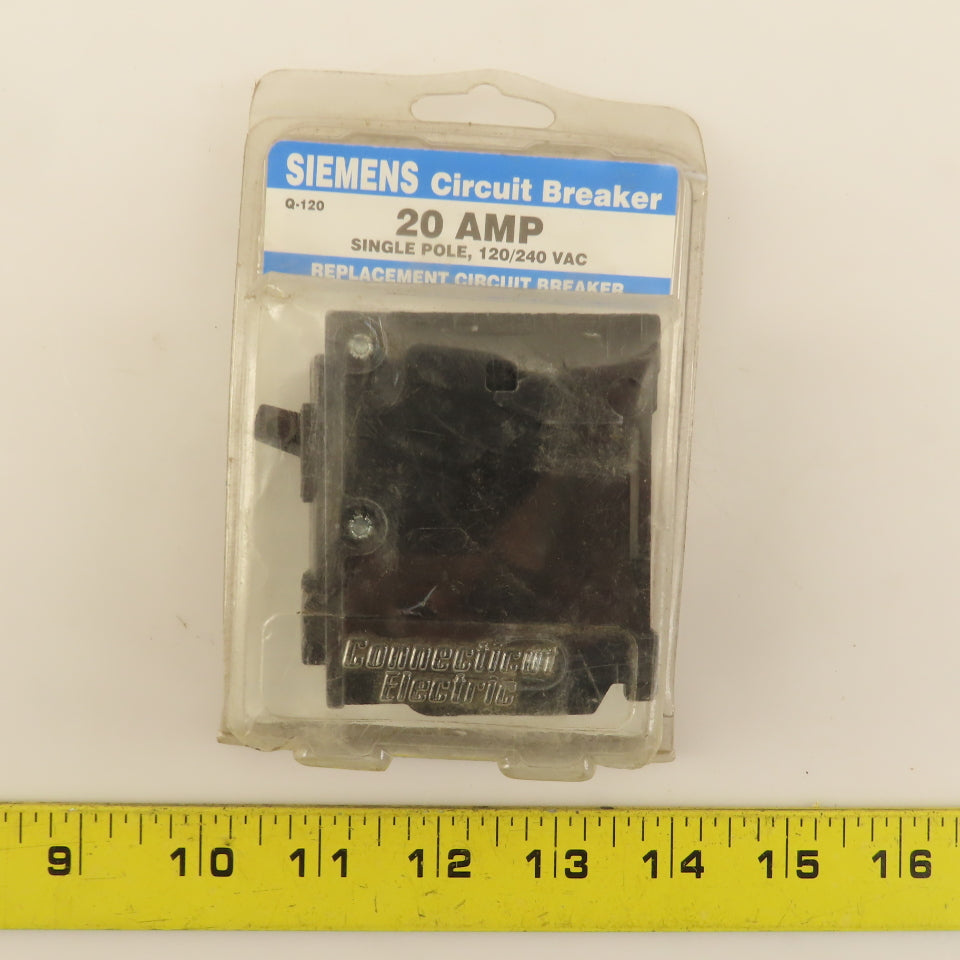 Siemens VPKQ120 20A 1 Pole Circuit Breaker 120/240VAC