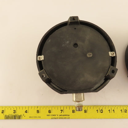 ENFM 316 SS 0-200 PSI Pressure Gauge 4" Dial Tube And Socket 3/8" Male NPT Lot/2
