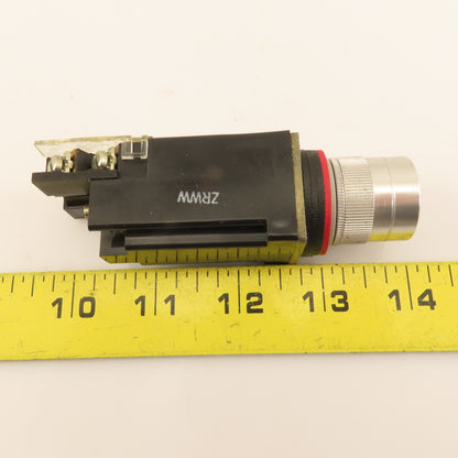 Allen Bradley 800MR-PF16S 300VAC 110/120V Lamp Illuminated RED Push Button