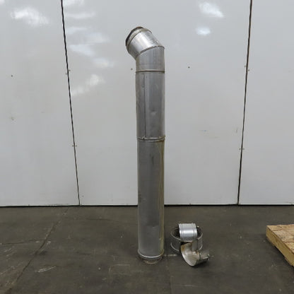 Metal Fab 6PIC 6" Stainless Steel Lined Chimney 56"+ 45° Elbow