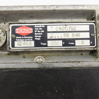 Herion 0820792 Hydraulic Pressure Switch 250V 6A 8D G1/4