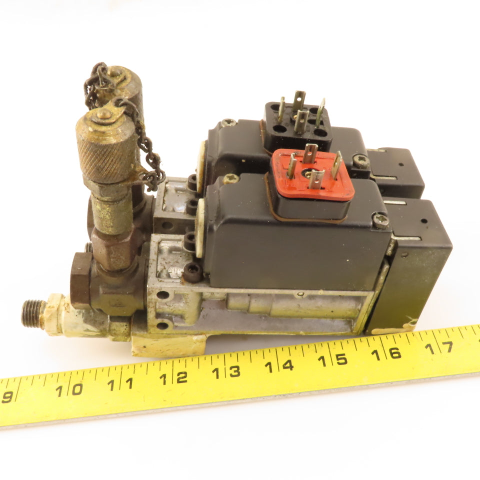 Herion 0821190 Hydraulic Pressure Valve 70 Bar 2 Valve Manifold