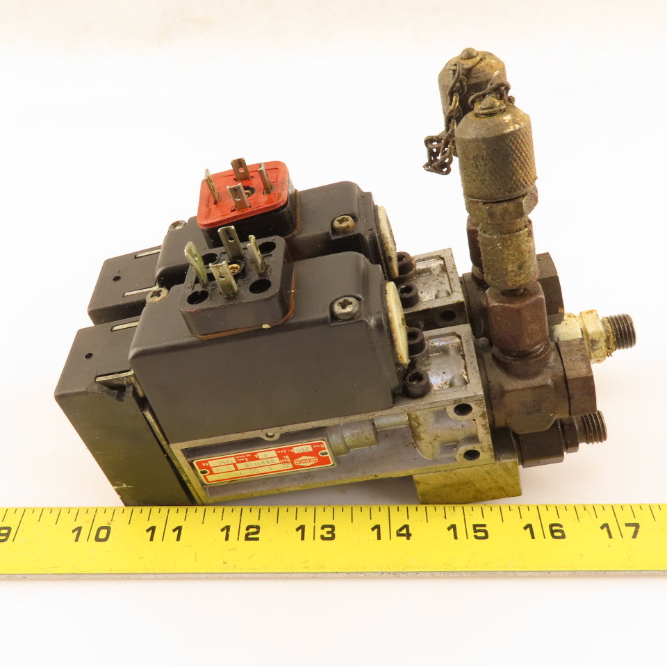Herion 0821190 Hydraulic Pressure Valve 70 Bar 2 Valve Manifold