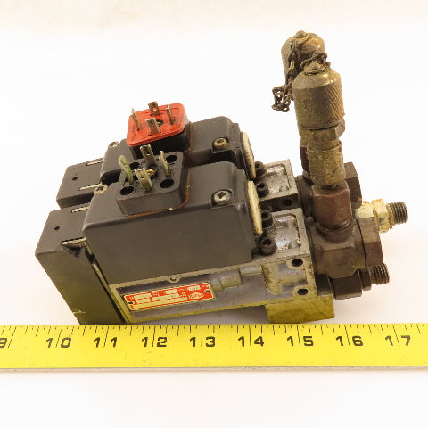 Herion 0821190 Hydraulic Pressure Valve 70 Bar 2 Valve Manifold