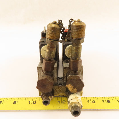 Herion 0821190 Hydraulic Pressure Valve 70 Bar 2 Valve Manifold