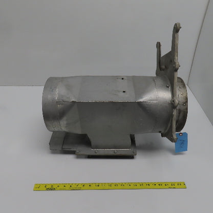 9" x 8-7/8" x 8" 16 Gauge Galvanized Metal Diverter Tee W/2 Manual Blastgates