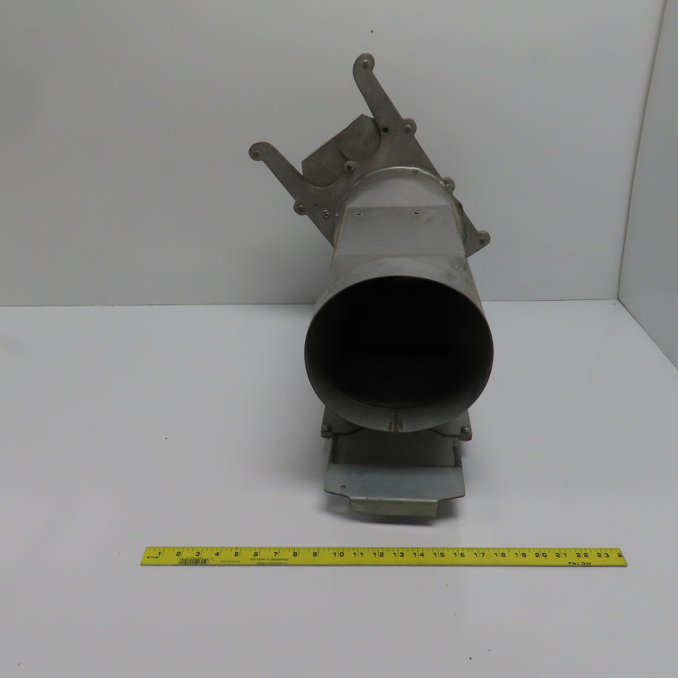 9" x 8-7/8" x 8" 16 Gauge Galvanized Metal Diverter Tee W/2 Manual Blastgates