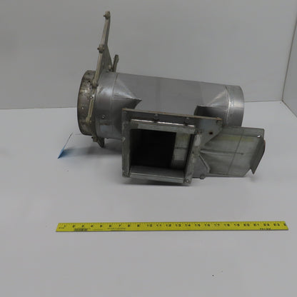 9" x 8-7/8" x 8" 16 Gauge Galvanized Metal Diverter Tee W/2 Manual Blastgates