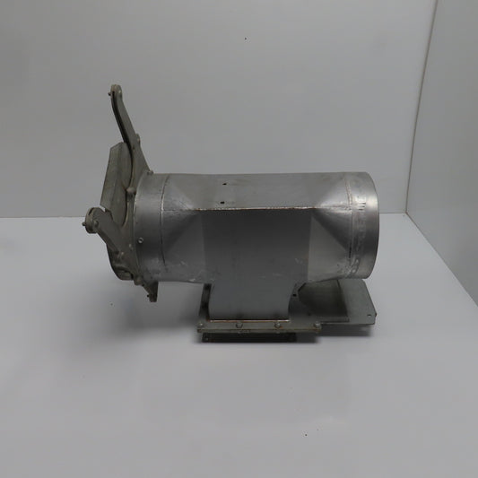 9" x 8-7/8" x 8" 16 Gauge Galvanized Metal Diverter Tee W/2 Manual Blastgates