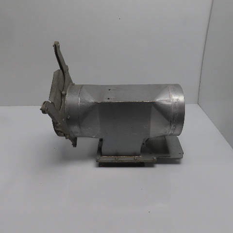 9" x 8-7/8" x 8" 16 Gauge Galvanized Metal Diverter Tee W/2 Manual Blastgates