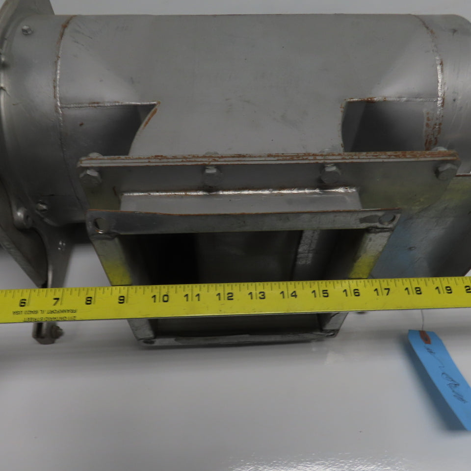 11" x 8-7/8" x 8" 16 Gauge Galvanized Metal Diverter Tee W/2 Manual Blastgates