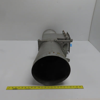 11" x 8-7/8" x 8" 16 Gauge Galvanized Metal Diverter Tee W/2 Manual Blastgates