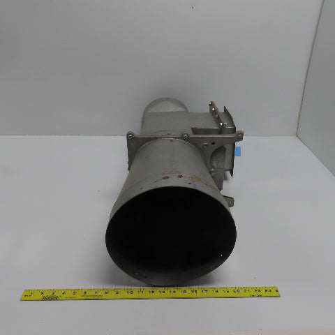 11" x 8-7/8" x 8" 16 Gauge Galvanized Metal Diverter Tee W/2 Manual Blastgates