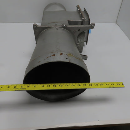 11" x 8-7/8" x 8" 16 Gauge Galvanized Metal Diverter Tee W/2 Manual Blastgates