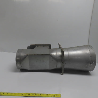 11" x 8-7/8" x 8" 16 Gauge Galvanized Metal Diverter Tee W/2 Manual Blastgates