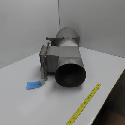 11" x 8-7/8" x 8" 16 Gauge Galvanized Metal Diverter Tee W/2 Manual Blastgates