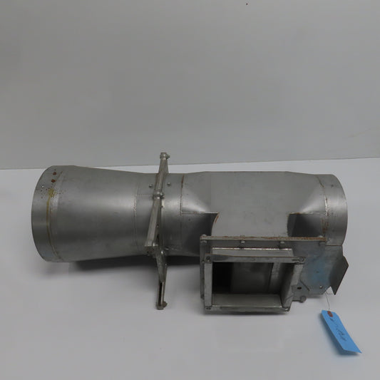 11" x 8-7/8" x 8" 16 Gauge Galvanized Metal Diverter Tee W/2 Manual Blastgates