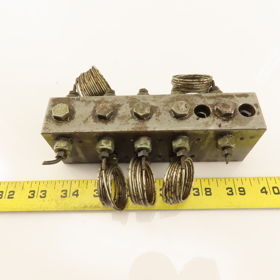 22 Multi Port Steel Block Hydraulic Manifold 3/8" Main Port  5/16" Secondary