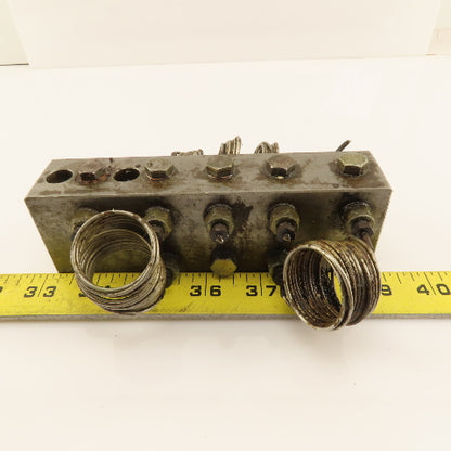 22 Multi Port Steel Block Hydraulic Manifold 3/8" Main Port  5/16" Secondary