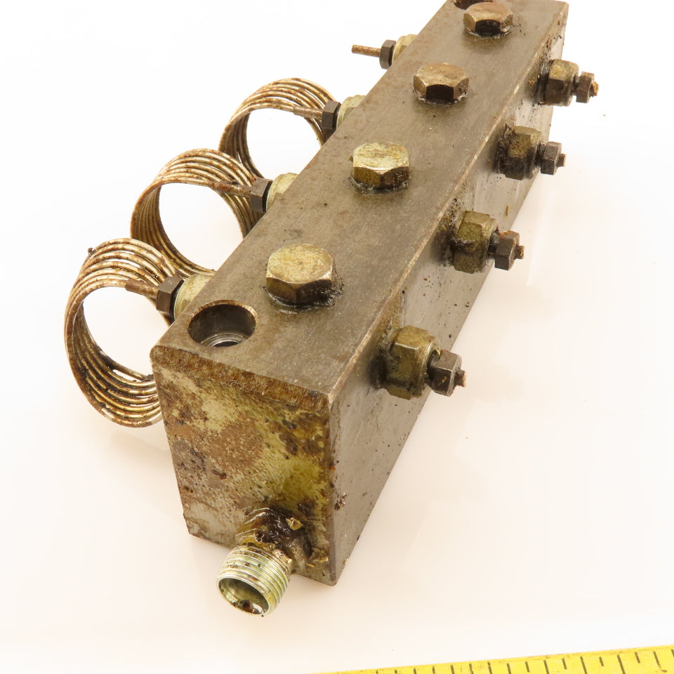 18 Multi Port Steel Block Hydraulic Manifold 3/8" Main Port  5/16" Secondary