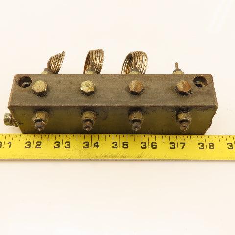 18 Multi Port Steel Block Hydraulic Manifold 3/8" Main Port  5/16" Secondary