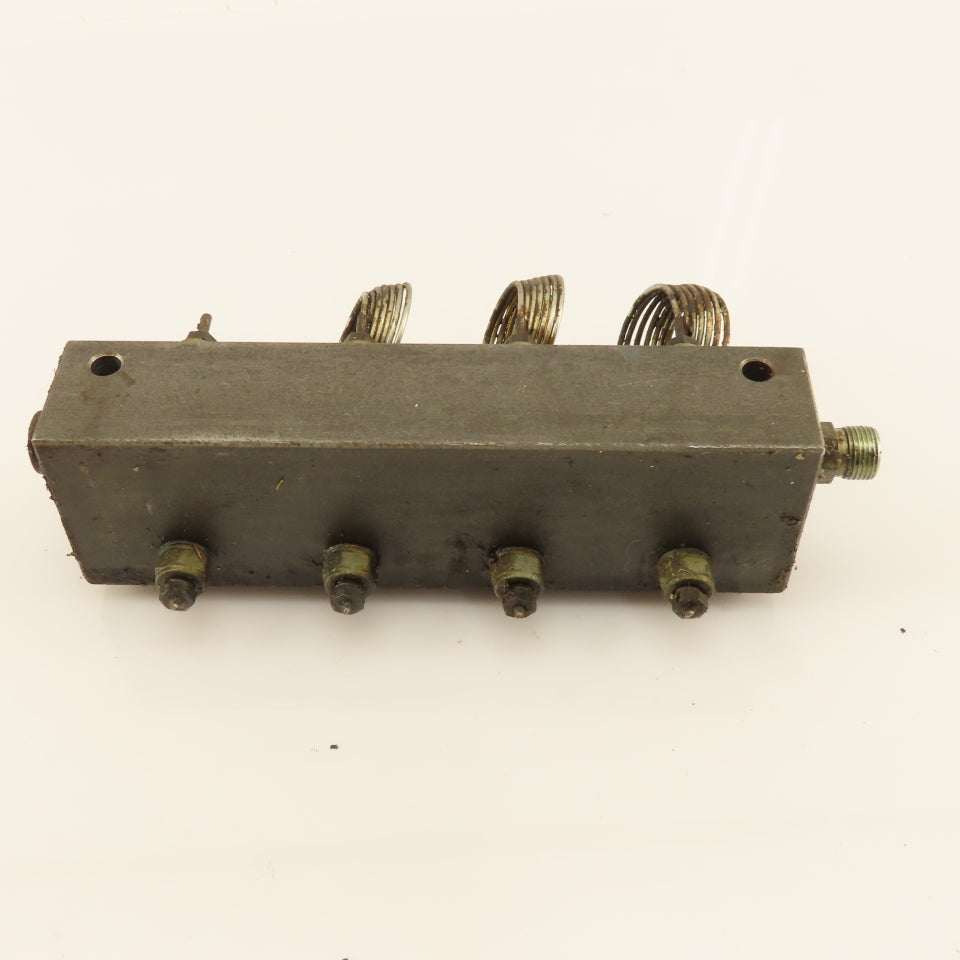 18 Multi Port Steel Block Hydraulic Manifold 3/8" Main Port  5/16" Secondary