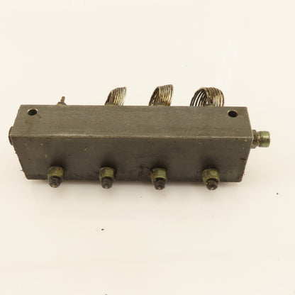 18 Multi Port Steel Block Hydraulic Manifold 3/8" Main Port  5/16" Secondary