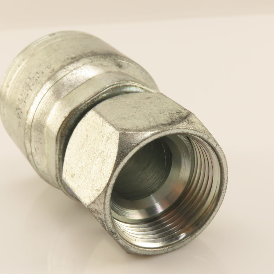 Eaton 1AA16FJ16 Hydraulic Crimp Straight Fitting (-16 ) Hose x 1-5/16 JIC Swivel