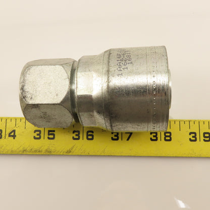 Eaton 1AA16FJ16 Hydraulic Crimp Straight Fitting (-16 ) Hose x 1-5/16 JIC Swivel