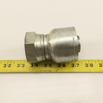 Eaton 1AA20FJ20 Hydraulic Crimp Straight Fitting (-20 ) Hose x 1-1/4" JIC Swivel