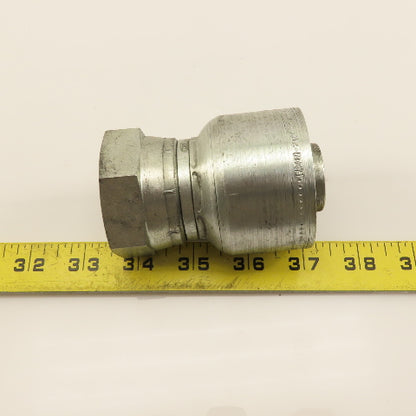Eaton 1AA20FJ20 Hydraulic Crimp Straight Fitting (-20 ) Hose x 1-1/4" JIC Swivel