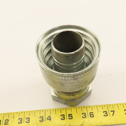Eaton 1AA20FJ20 Hydraulic Crimp Straight Fitting (-20 ) Hose x 1-1/4" JIC Swivel