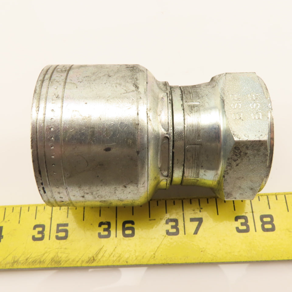 Eaton 1-5/16"-11 Female Swivel BSP Inverted Flare (-16) Hose Straight Fitting
