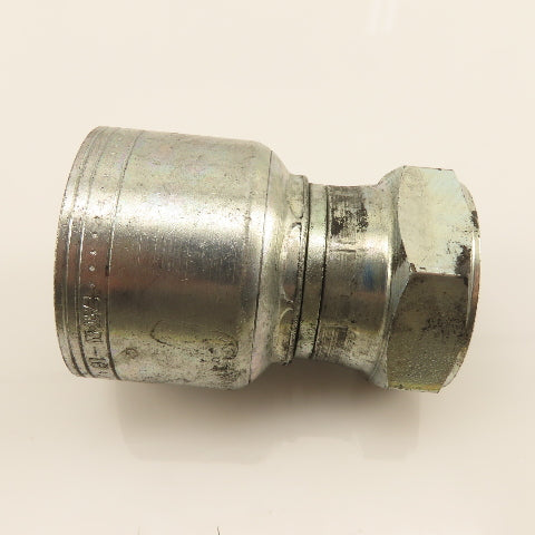 Eaton 1-5/16"-11 Female Swivel BSP Inverted Flare (-16) Hose Straight Fitting