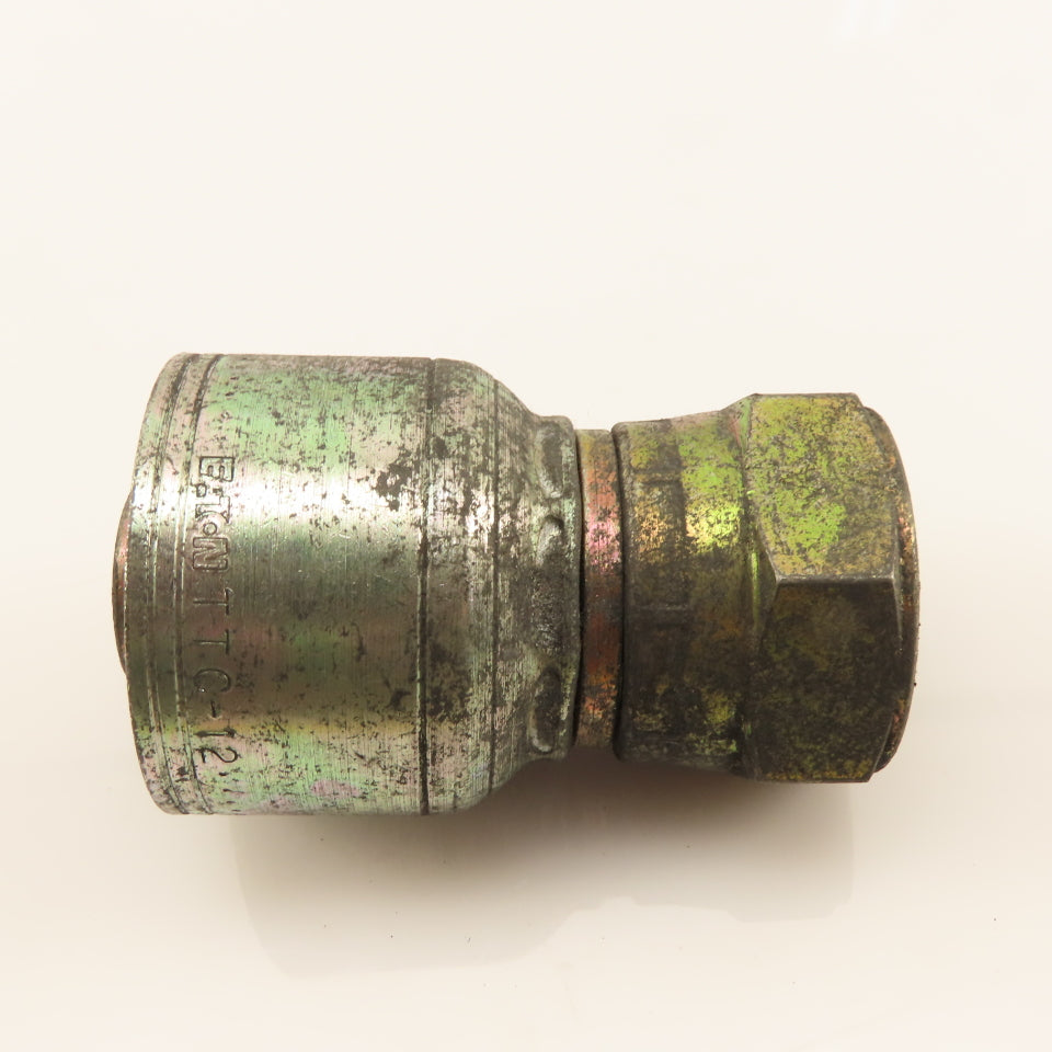 Eaton 3/4-14 Female Swivel BSP Inverted Flare (-12) Hose Straight Fitting