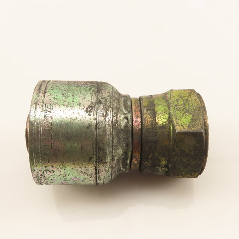 Eaton 3/4-14 Female Swivel BSP Inverted Flare (-12) Hose Straight Fitting