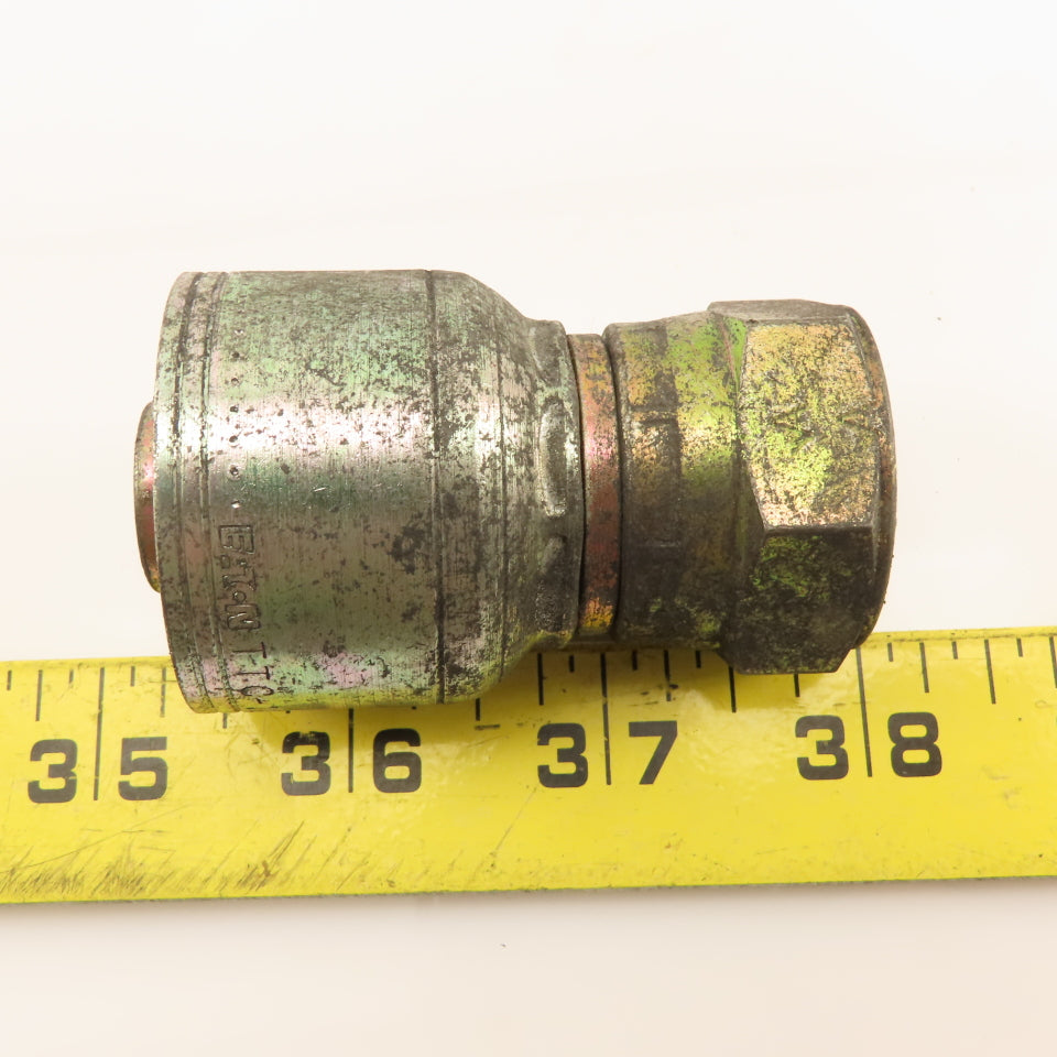 Eaton 3/4-14 Female Swivel BSP Inverted Flare (-12) Hose Straight Fitting